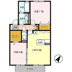 シャンゼトワール藤が尾Ｃ棟の物件間取画像